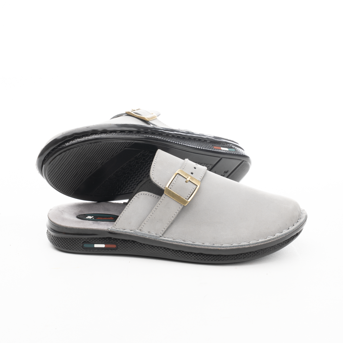 Men’s Buckle Slip-On Sandals
