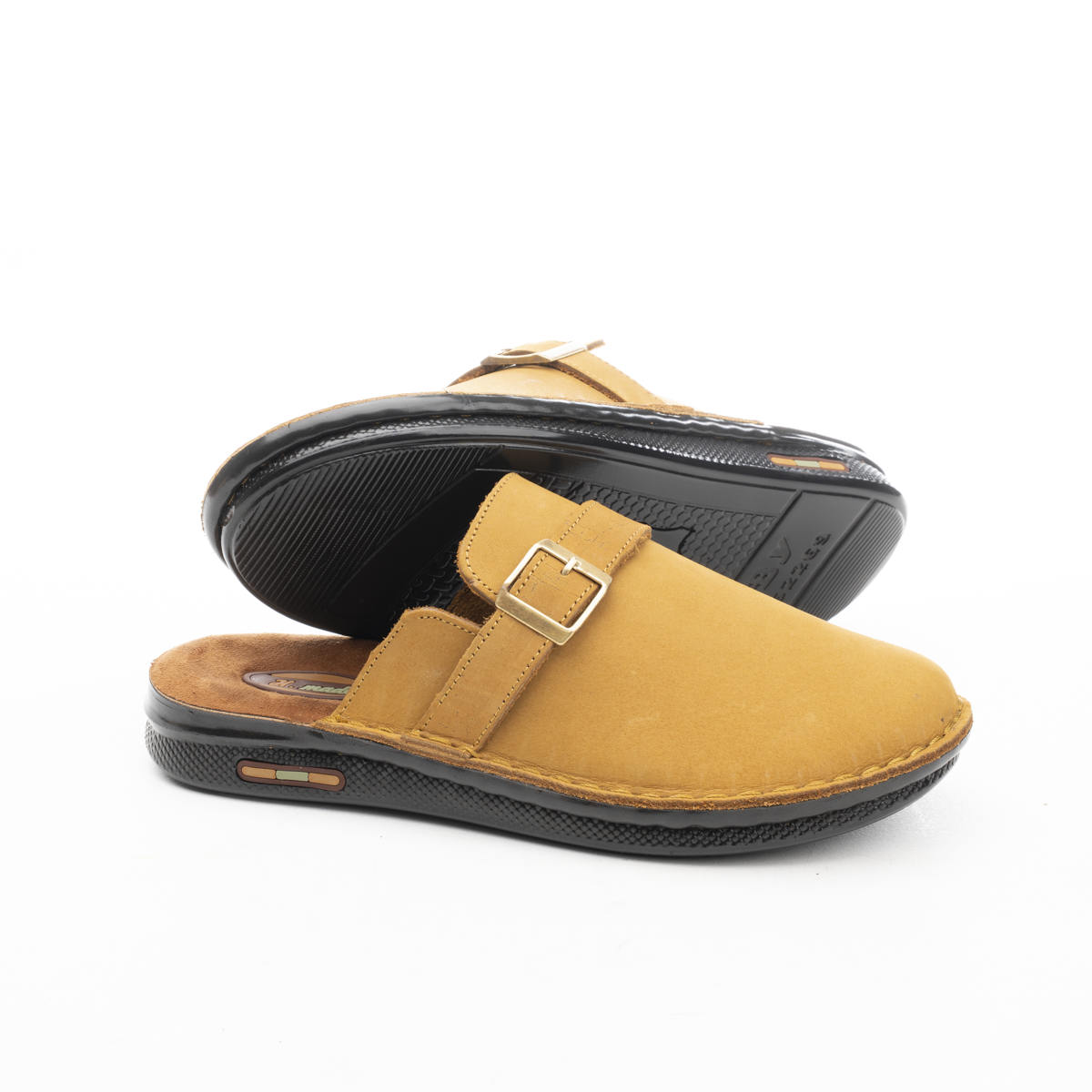 Men’s Buckle Slip-On Sandals